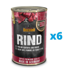 BELCANDO RIND MIT KARTOFFEL & ERBSEN 400 g x 6