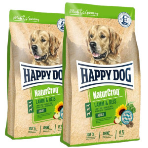 HAPPY DOG NaturCroq Lamm & Reis 30 kg (2 x 15 kg)