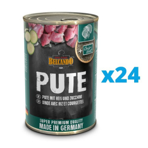 BELCANDO Super Premium Truthahn mit Reis & Zucchini 24x400 g