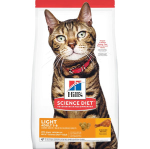 HILL'S Science Plan Feline Adult Light Chicken 10 kg für kastrierte Katzen Huhn