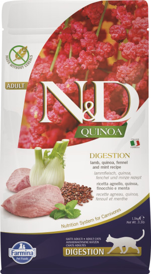 FARMINA N&D Cat Quinoa Digestion Lamb & Fennel 1.5 kg