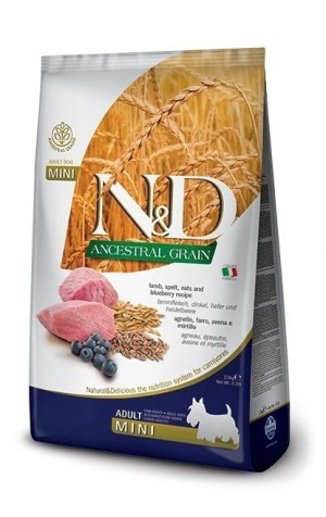 FARMINA N&D Low Grain Lamb & Blueberry Adult Mini 2.5 kg