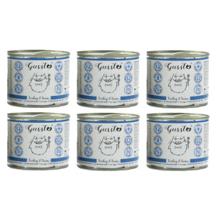 GUSSTO Cat Fresh Turkey&Tuna FRISCHES TRUTHAHN UND THUNFISCH 6x200 g