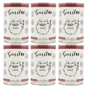 GUSSTO Cat Fresh Wild Boar 6x400 g