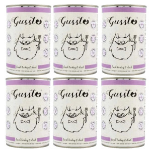 GUSSTO Cat Fresh Turkey & Duck 6x400 g