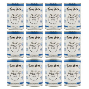 GUSSTO Cat Fresh Turkey&Tuna FRISCHES TRUTHAHN UND THUNFISCH 12x400 g
