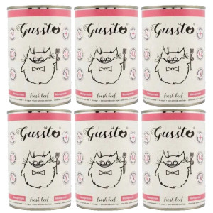 GUSSTO Cat Fresh Beef 6x400 g