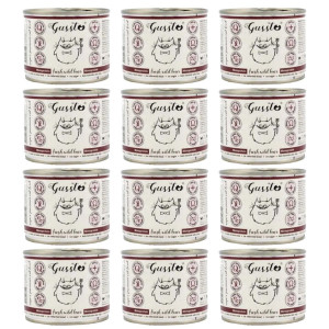 GUSSTO Cat Fresh Wild Boar 12x200 g