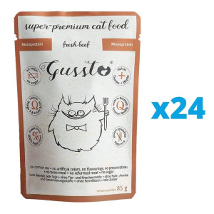 GUSSTO Cat Fresh Wild Boar 24x85 g