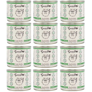 GUSSTO Cat Fresh Chicken FRISCHES HAEHNCHEN 12x200 g