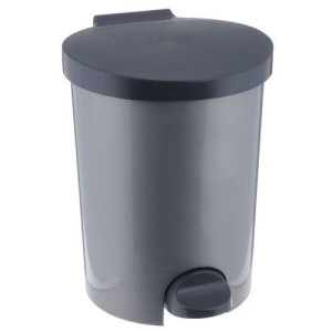 CURVER Mülleimer mit Fußpedal 15 l silber