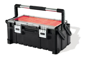 KETER Werkzeugkasten 22" CANTILEVER schwarz/rot