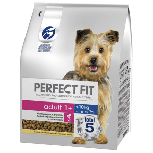 PERFECT FIT Adult 1+ Trockenfutter mit Huhn adulte Hunde kleine Rassen 2,6 kg