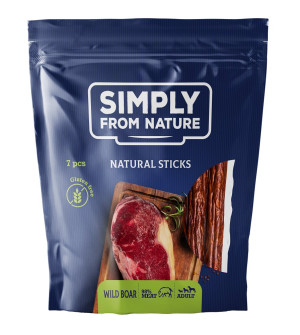 SIMPLY FROM NATURE Nature Sticks with wild boar natürliche Zigarren mit Wildschweinfleisch 7 Stück