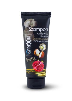 FREXIN Shampoo + Pflegespülung 2 in 1 für Hunde - Jojoba & Granatapfel 220 g