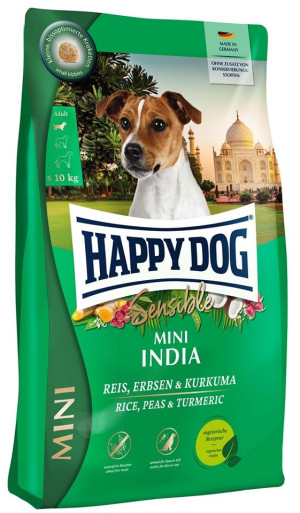 HAPPY DOG Sensible Mini India 4kg Erbsen, Reis und Kurkuma