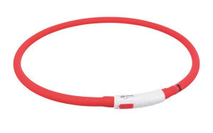 TRIXIE USB-Leuchtarmband XS-XL rot
