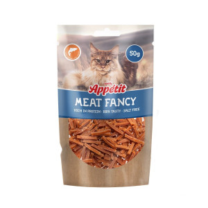COMFY Appetit Maet Fancy Streifen Lachs Proteinreicher Leckerbissen für Katzen 50 g