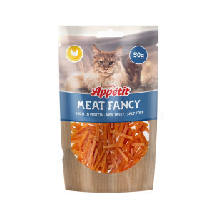 COMFY Appetit Maet Fancy Streifen Huhn Proteinreicher Leckerbissen für Katzen 50 g
