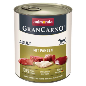 ANIMONDA GranCarno Nassfutter mit Pansen für adulte Hunde getreidefrei 6x800 g