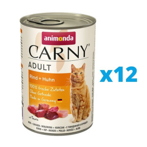 ANIMONDA Carny Adult Rind und Huhn 12 x 400 g