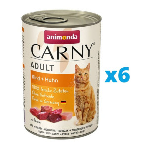 ANIMONDA Carny Adult Rind + Huhn 6 x 400 g