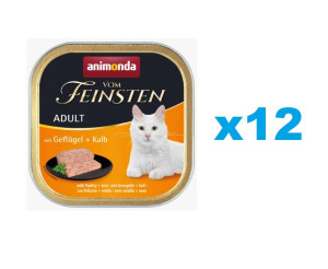 ANIMONDA Vom Feinsten Adult GEFLÜGEL mit KALB 12 x 100 g