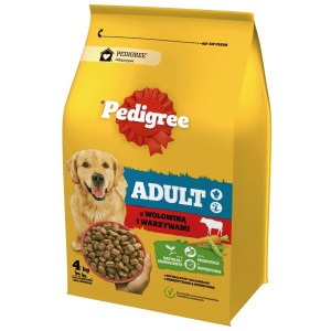 PEDIGREE Adult mit Rindfleisch und Gemüse für große und mittelgroße Hunderassen 4 kg