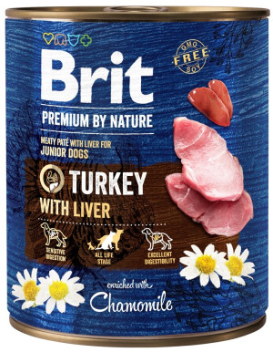 BRIT Premium by Nature 800 g Truthahn und Leber natürliches Welpenfutter