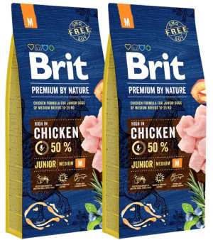 BRIT Premium By Nature Junior Medium M 30 kg (2 x 15 kg)