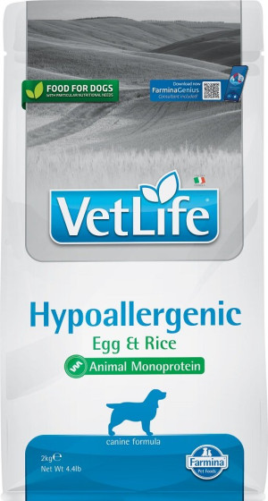 FARMINA Vet Life Hypoallergenic Egg & Rice Hund 2 kg