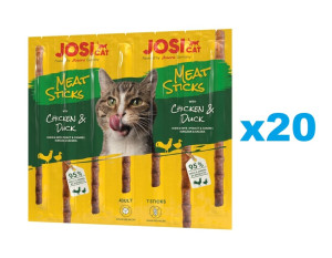 JOSERA JosiCat Meat Sticks mit Huhn und Ente für Katzen 20x35g
