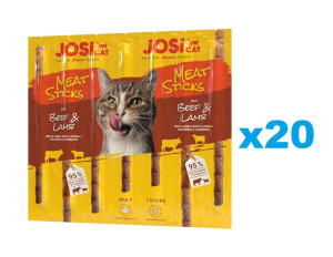 JOSERA JosiCat Meat Sticks mit Rind und Lamm für Katzen 20x35g