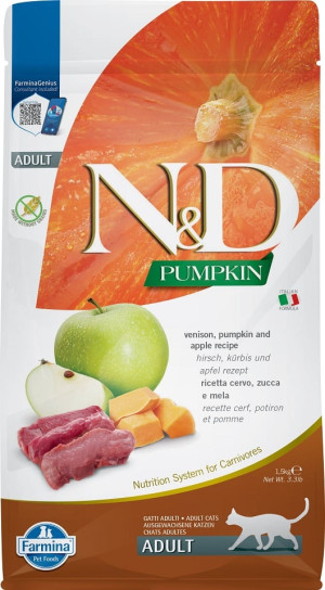FARMINA N&D Pumpkin Venison & Apple Adult Cat 1,5 kg