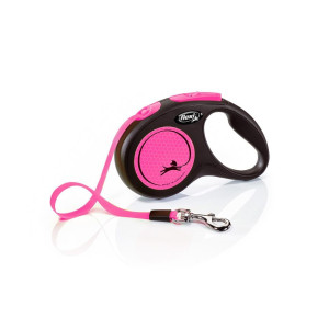 FLEXI New Neon S Gurtleine 5 m Pink