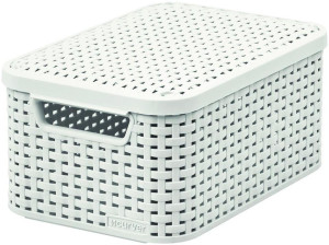 CURVER Aufbewahrungsbox NATURAL STYLE mit Deckel M Creme