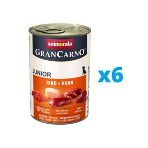 ANIMONDA GranCarno JUNIOR RIND + HUHN 6 x 800 g