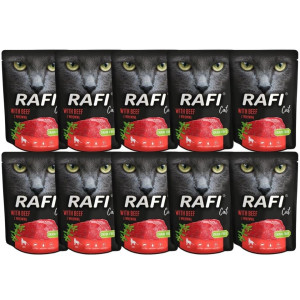 DOLINA NOTECI Rafi Cat Katzennassfutter mit Rindfleisch 10 x 300 g