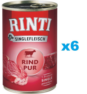 RINTI Singlefleisch Beef Pure Rind monoprotein 6x800 g