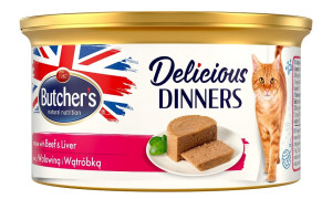 BUTCHER'S Classic Delicious Dinners mit Leber und Rindermousse 85 g