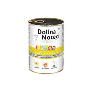 DOLINA NOTECI Premium Junior für Hunde kleiner Rassen reich an Hühnermägen mit Kalbsleber  400 g