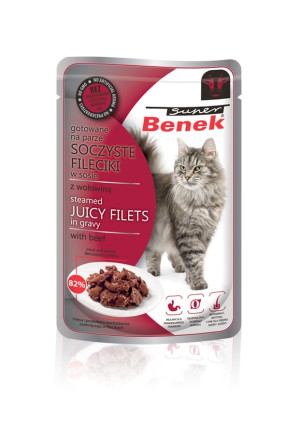 BENEK Super Filets in Sauce mit Rindfleisch 85 g