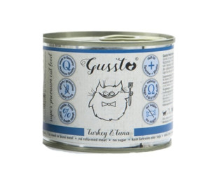 GUSSTO Cat Fresh Turkey&Tuna FRISCHES TRUTHAHN UND THUNFISCH 200 g