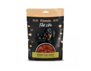 FITMIN For Life Kaninchen in Mini-Ringen für Hunde und Katzen Snacks getreidefrei 70g