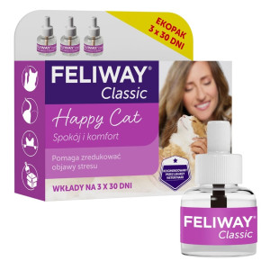 FELIWAY Classic 3 wkłady uzupełniający - feromony dla kota