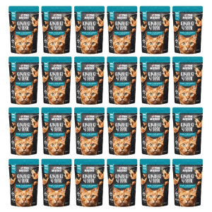 PAN MIĘSKO Nassfutter Pute mit Thunfisch Stücke in Soße für Katzen getreidefrei 24x85 g