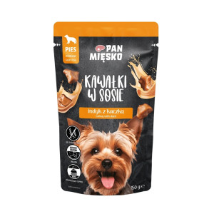PAN MIĘSKO Nassfutter mit Truthahn und Ente in Soße für adulte Hunde getreudefrei 150 g