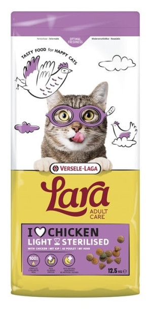 VERSELE-LAGA Lara Adult Light Sterilized 12,5 kg karma dla kotów sterylizowanych