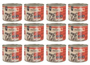 WIEJSKA ZAGRODA Nassfutter Kaninchen mit Kalbfleisch für Kätzchen getreidefrei 12x200 g