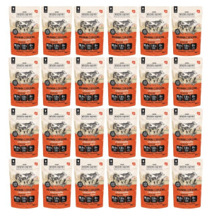 WIEJSKA ZAGRODA Superfoods Nassfutter Rindfleisch mit Kalbfleisch und Katzenminze für adulte Katzen getreidefrei 24x100 g
